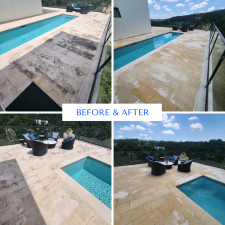 Westlake-Hillside-Limestone-Pool-Deck-Cleaning-Performed-in-Westlake-Texas 1